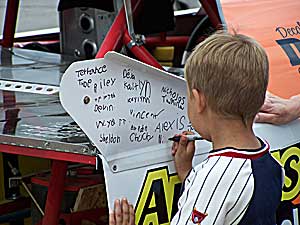 signing our car